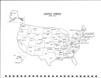 United States Map, Grant County 1990